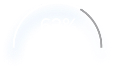This image displays a progress gauge indicating a 62% daily energy saving, likely showing the energy efficiency or savings achieved through a solar energy system or another sustainable energy solution.